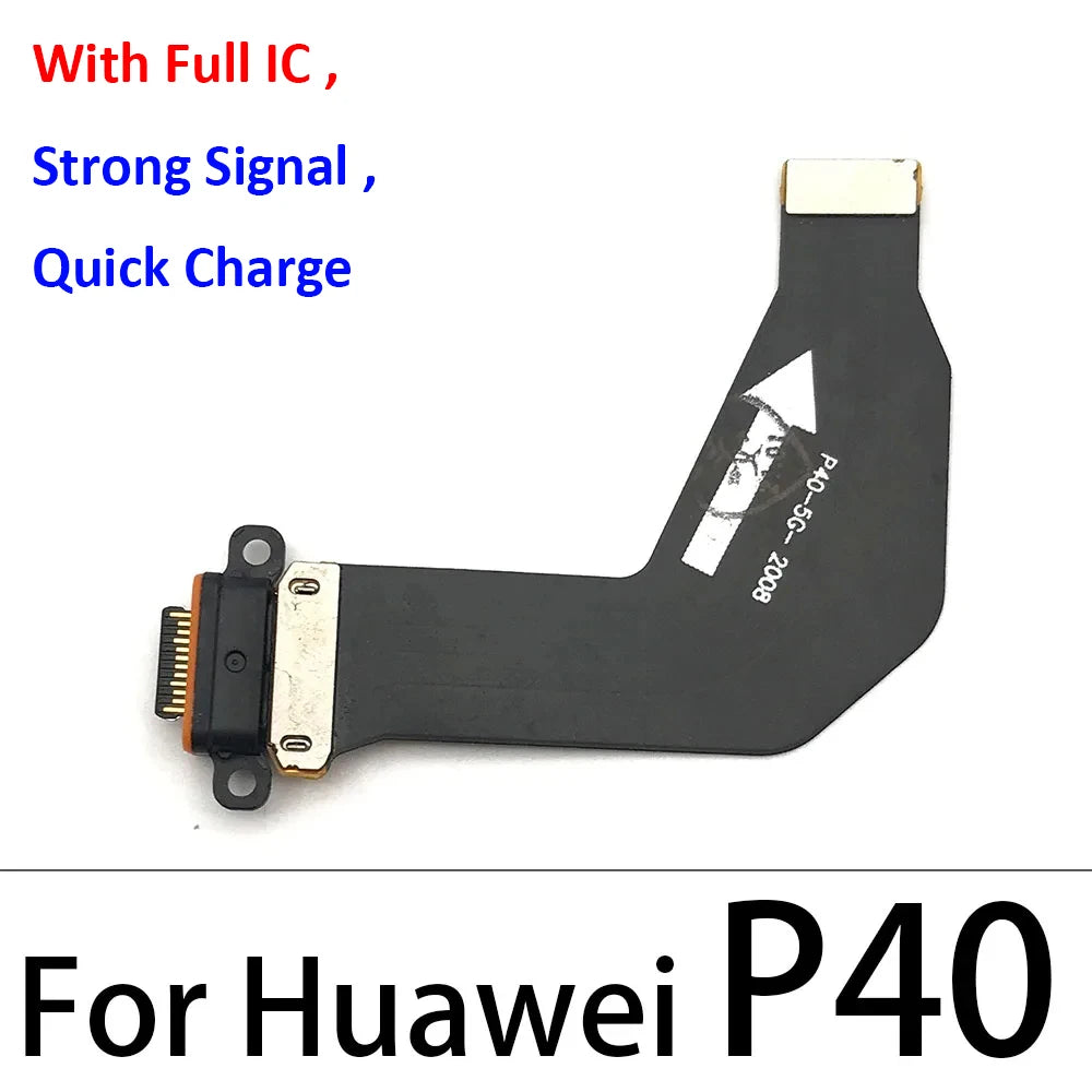 1Pcs Dock Connector Micro USB Charger Charging Port Flex Cable Microphone Board For Huawei P9 P10 P20 P30 Lite E Plus Pro Huawei phone repair parts
