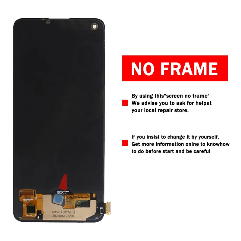 Super AMOLED For Oppo A95 CHP2365 LCD Display Screen Touch Digitizer For Oppo A95 5G PELM00 Display WIth Fingerprint  Oppo phone repair parts