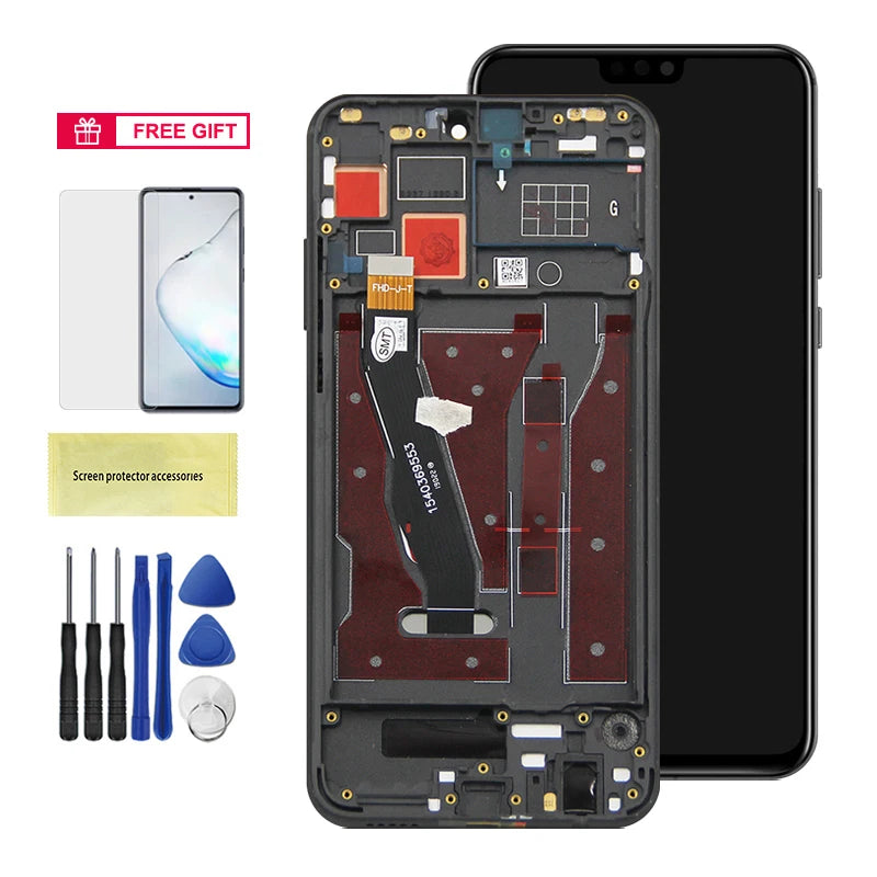 6.5" Display Screen Replacement for Honor 8X JSN-L11 JSN-L21 L22 Lcd Display Digital Touch Screen With Frame for Honor 8X Honor phone repair parts