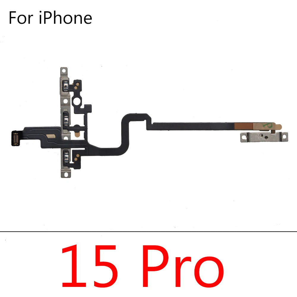 Power Switch On Off Mute Volume Button Flex Cable For iPhone 16 Plus Pro Max Promax Power On Off Volume Flex Repair Parts iPhone phone repair parts