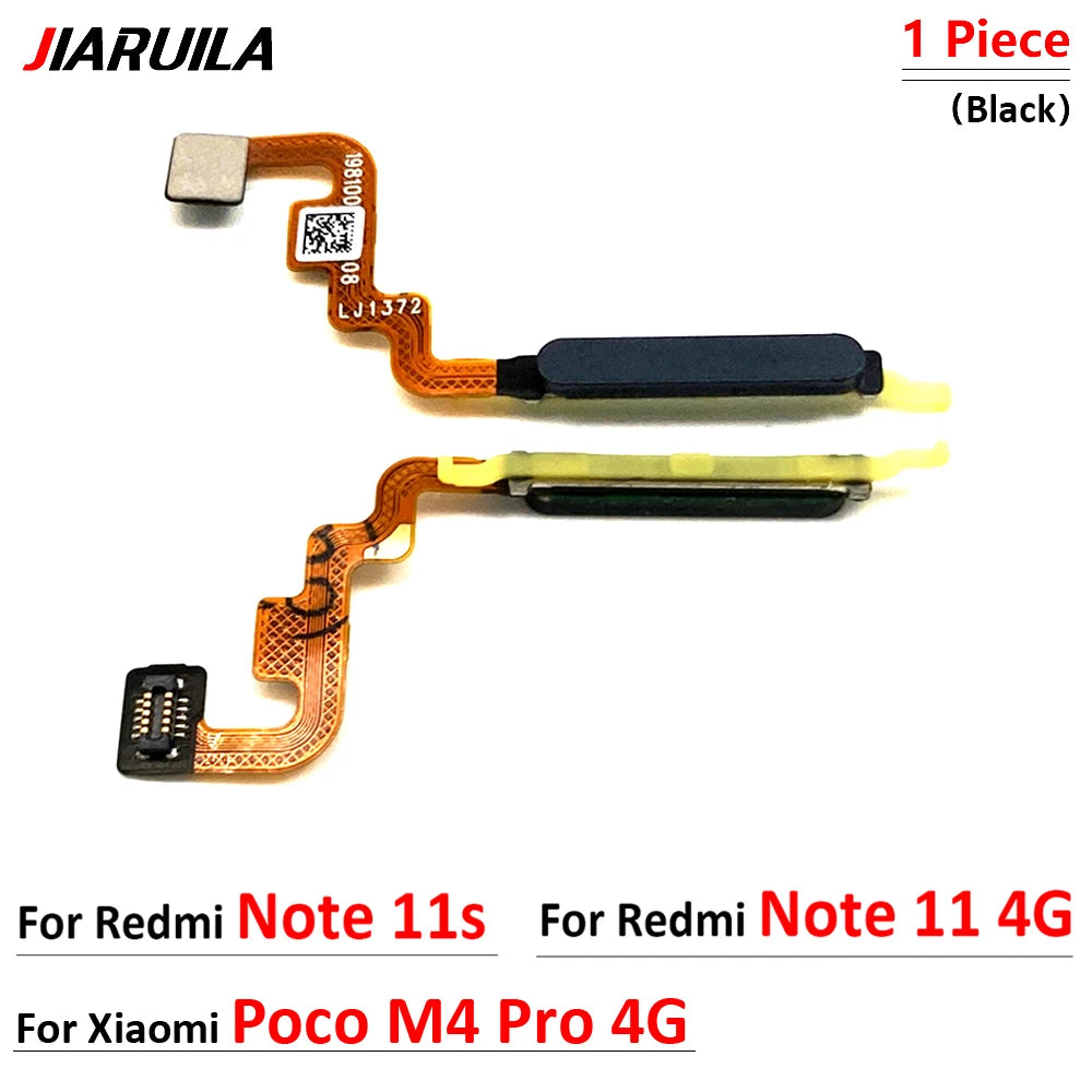 New Home Button FingerPrint Touch ID Sensor Flex Cable For Xiaomi Poco M4 Pro 4G 5G / Redmi Note 11 11s Pro Plus 4G 5G  Xiaomi  Xiao mi phone repair parts