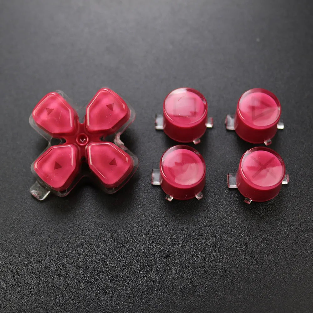 1Set For PS5  V1 V2 V3 Controller Gamepad Crystal Button A B X Y D Pad Cross Direction Function Key Replacement Game console repair parts