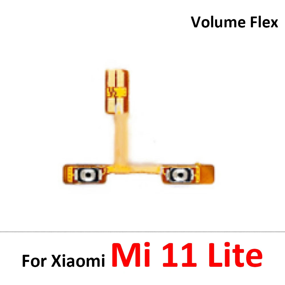 Power on off Volume Key Button Flex Cable For Xiaomi Mi 11 11T 12 12T 12s 13 14 Pro Lite 12s Ultra  Xiaomi  Xiao mi phone repair parts