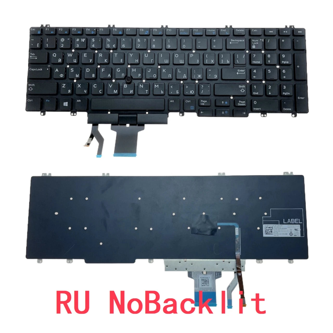 New US Russian Spanish Latin Brazil Portuguese Laptop Backlit Keyboard For Dell Precision 7530 7540 M7530 E7530 7730 7740 02JWKFDell laptop repair parts