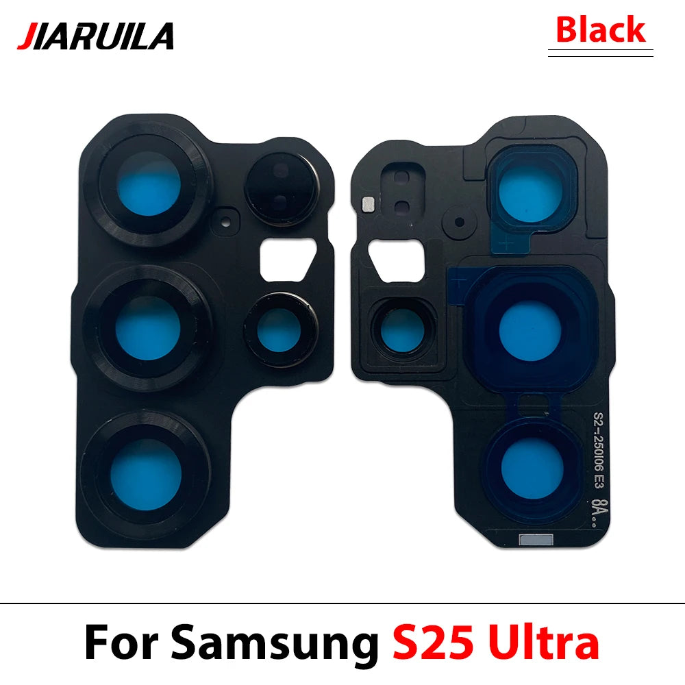 New Rear Camera Glass Lens Cover With Frame Holder For Samsung S20 S21 S22 S23 S24 S25 Plus Ultra 4G 5G Replacement Parts Samsung phone repair parts