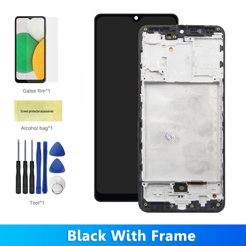 AMOLED A315 Screen, for Samsung Galaxy A31 A315 A315F 315F/DS Lcd Display Digital Touch Screen with Frame with Fingerprints Samsung phone repair parts
