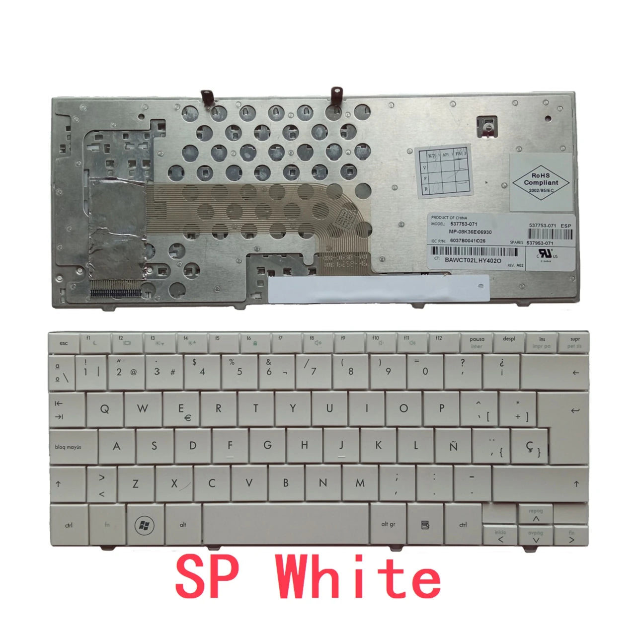 New US UI Spanish Latin Arab Brazil Laptop Keyboard For HP Compaq Mini110 Mini 110 110-1000 Mini 102 Presario CQ10-100  HP laptop repair parts