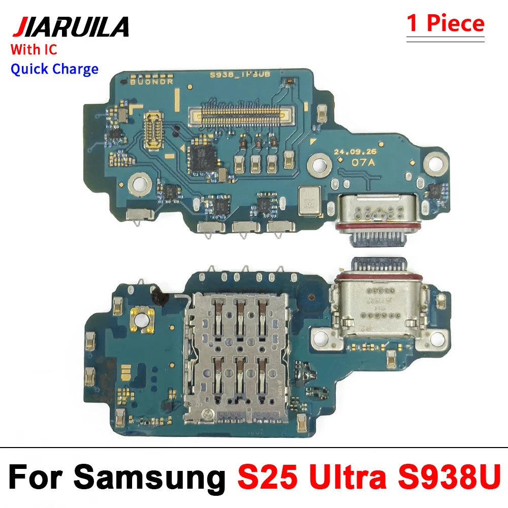 New USB Charger Dock Connector Charging Port Microphone Flex Cable For Samsung S21 S22 S23 S24 S25 Plus Ultra S21 Fe 5G S921U Samsung phone repair parts
