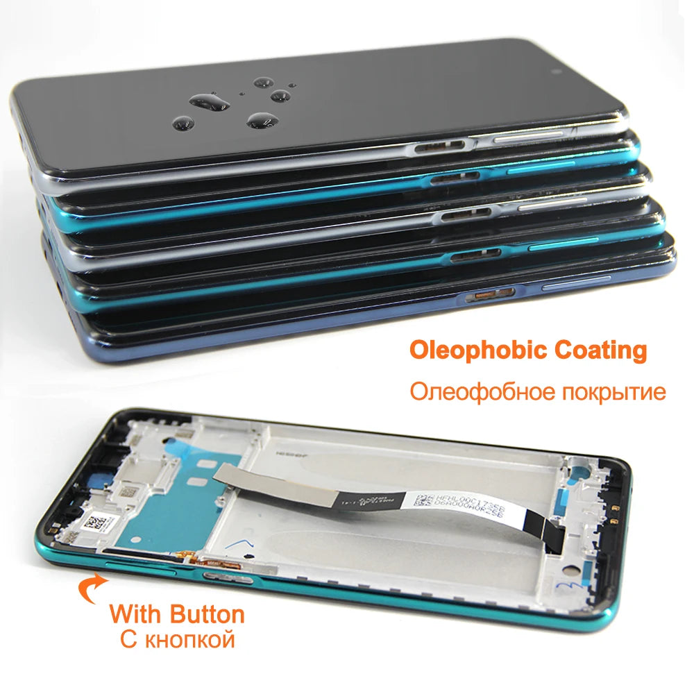 6.67" Display For Xiaomi Redmi Note 9 Pro LCD Display Touch Screen Digitizer For Redmi Note 9S Display Replacement Parts Xiaomi phone repair parts