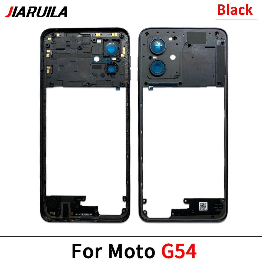 New Middle Frame For Motorola Moto G04 G14 G24 G34 G54 G84 Door Housing Bezel Repair Parts Motorola phone repair parts