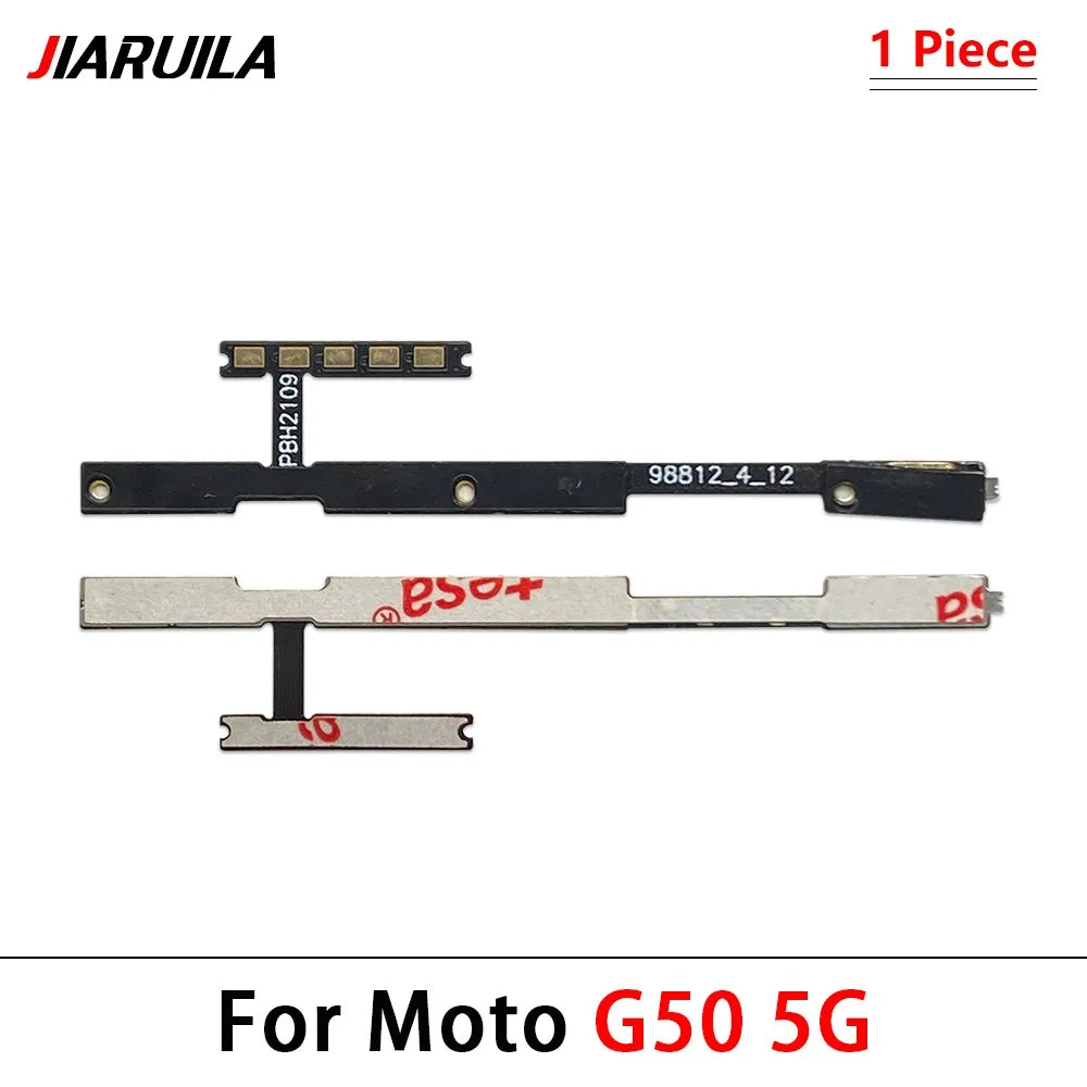 10Pcs, Volume Power Switch On Off Button Flex Cable For Moto G10 G20 G30 G100 G200 G50 G60 G60s G31 G51 G22 G32 G52 G41 G71 5G Motorola phone repair parts