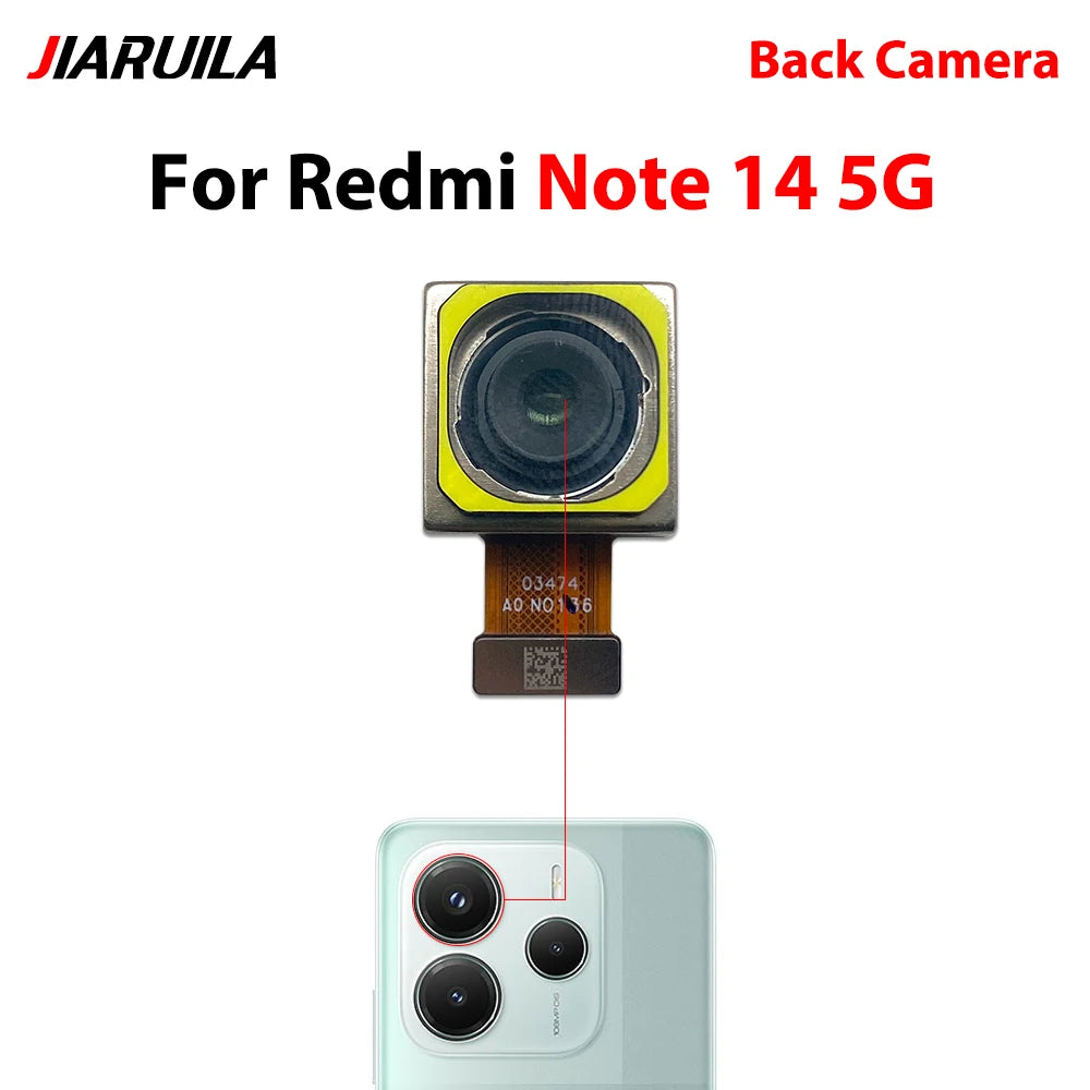 Back Rear Camera Big Main Camera Front Camera Flex Cable For Xiaomi Redmi Note 14 Pro 4G 5G  Xiaomi  Xiao mi phone repair parts