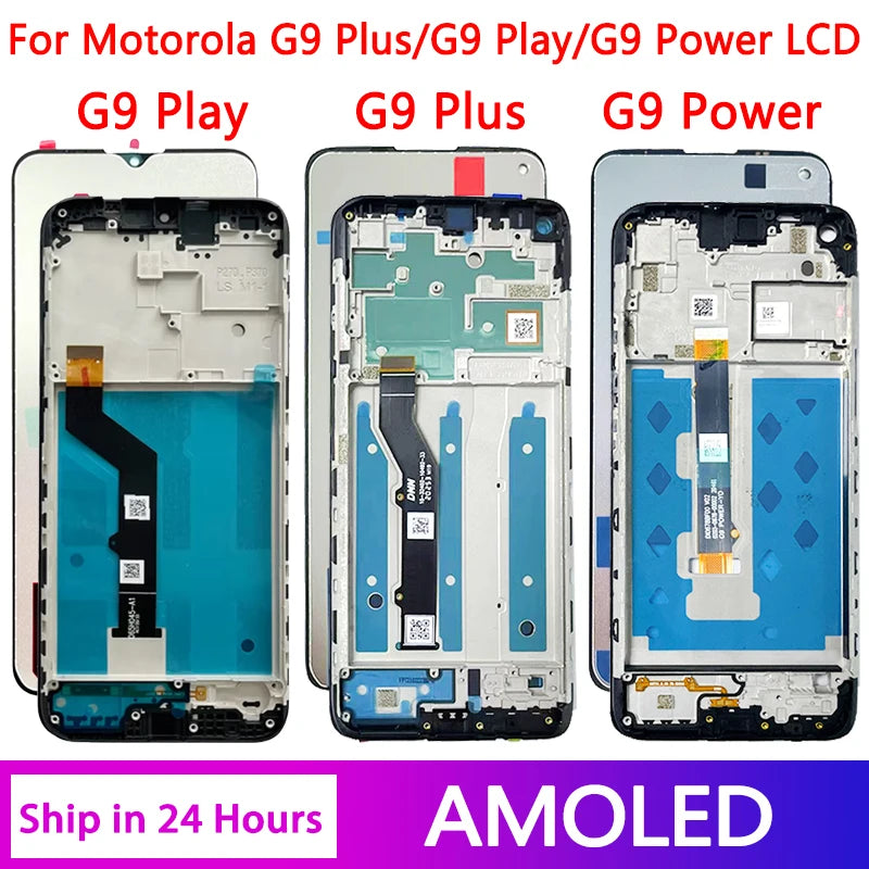 Tested For Motorola Moto G9 Play XT2083-1 Lcd Touch Digitizer Assembly For Moto G9 Plus XT2087-1 Display G9 Power XT2091-3 LCD Motorola phone repair parts