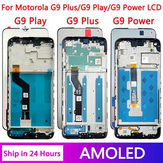 Tested For Motorola Moto G9 Play XT2083-1 Lcd Touch Digitizer Assembly For Moto G9 Plus XT2087-1 Display G9 Power XT2091-3 LCD Motorola phone repair parts