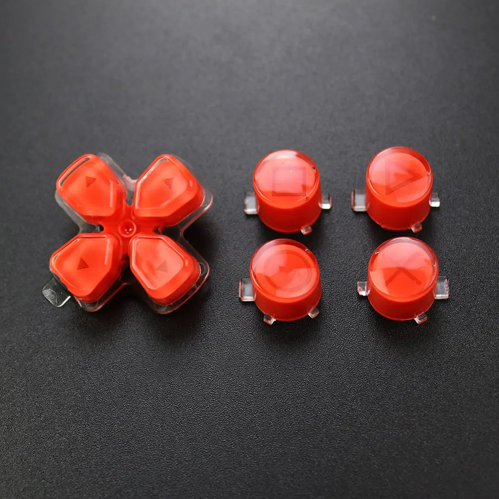 1Set For PS5  V1 V2 V3 Controller Gamepad Crystal Button A B X Y D Pad Cross Direction Function Key Replacement Game console repair parts