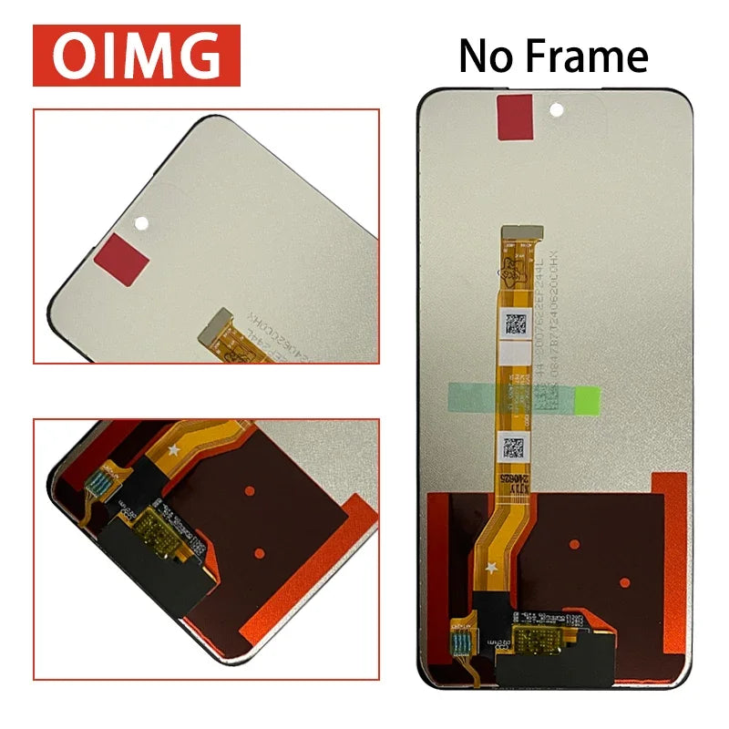 6.72'' Screen For OPPO Realme 12 12X LCD Display Touch Panel Screen Digitizer Assembly RMX3997 RMX3999 RMX3998 LCD With Frame Oppo phone repair parts Realme phone repair parts