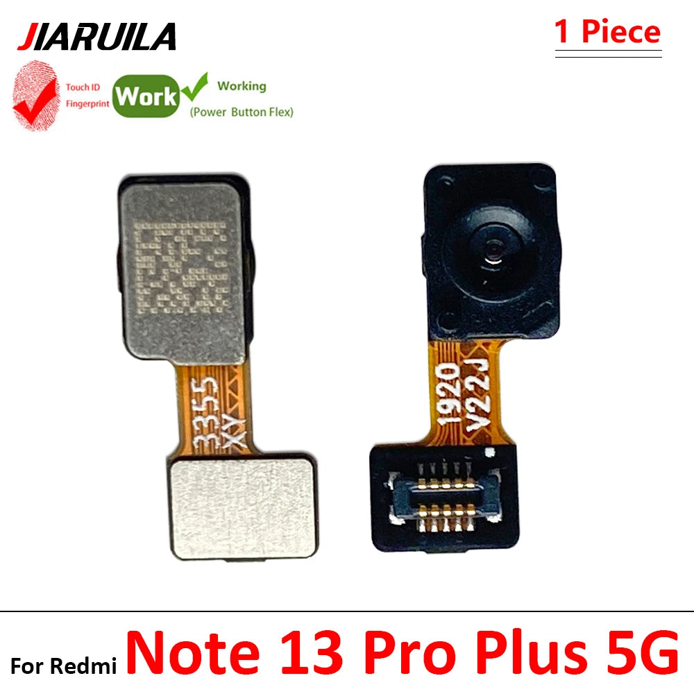 New For Xiaomi Redmi Note 13 Pro Plus 4G 5G Home Button Fingerprint Sensor Flex With Power Key Button Flex Cable  Xiaomi  Xiao mi phone repair parts