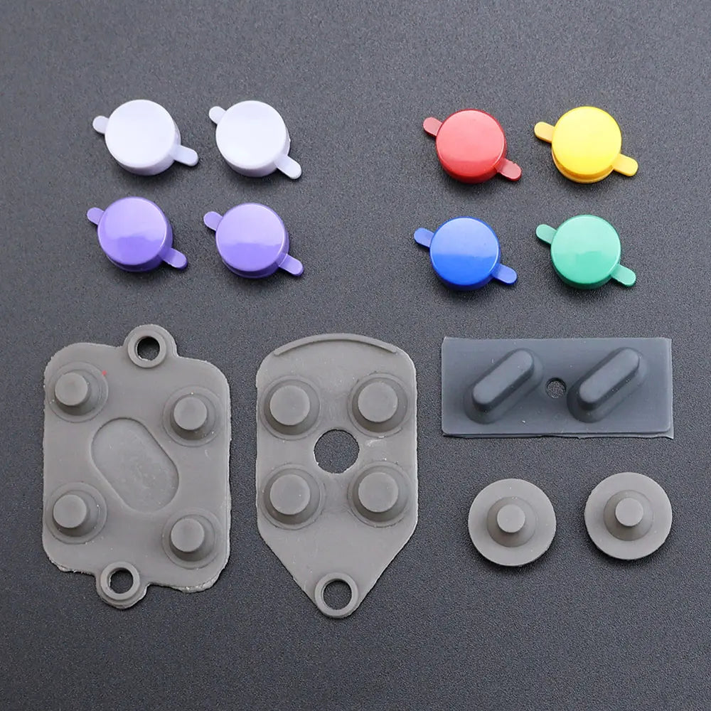 Replacement Rubber Conductive Button Silicone Pads For SNES Super NES SFC Controller Plastic A B X Y Buttons Game console repair parts