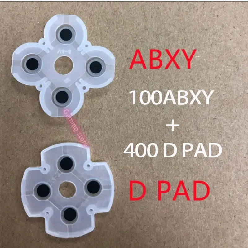 500pcs for Playstation 4 PS4 game Controller JDM-050-055 030 040 001 011 keypad button ABXY D Pad Silicone conductive Rubber se Game console repair parts