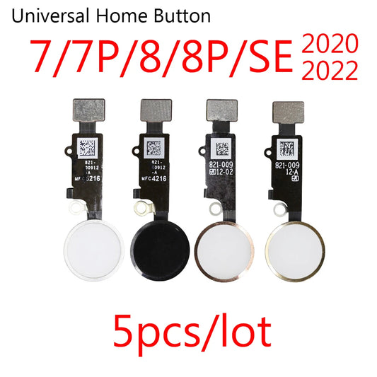 5pcs/lot Touch Version Home Button Flex For iPhone 7 8 Plus SE YF Universal Back Return Function Solution iPhone phone repair parts