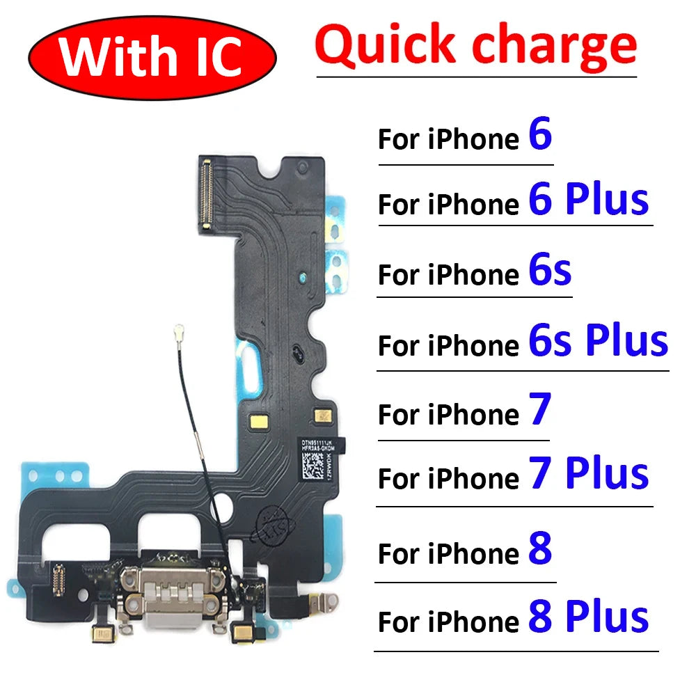 New USB Charger Board PCB Flex For iPhone 6 6G 6S 7 7G  8G 8 Plus USB Port Connector Dock Charging Board Flex Cable iPhone phone repair parts