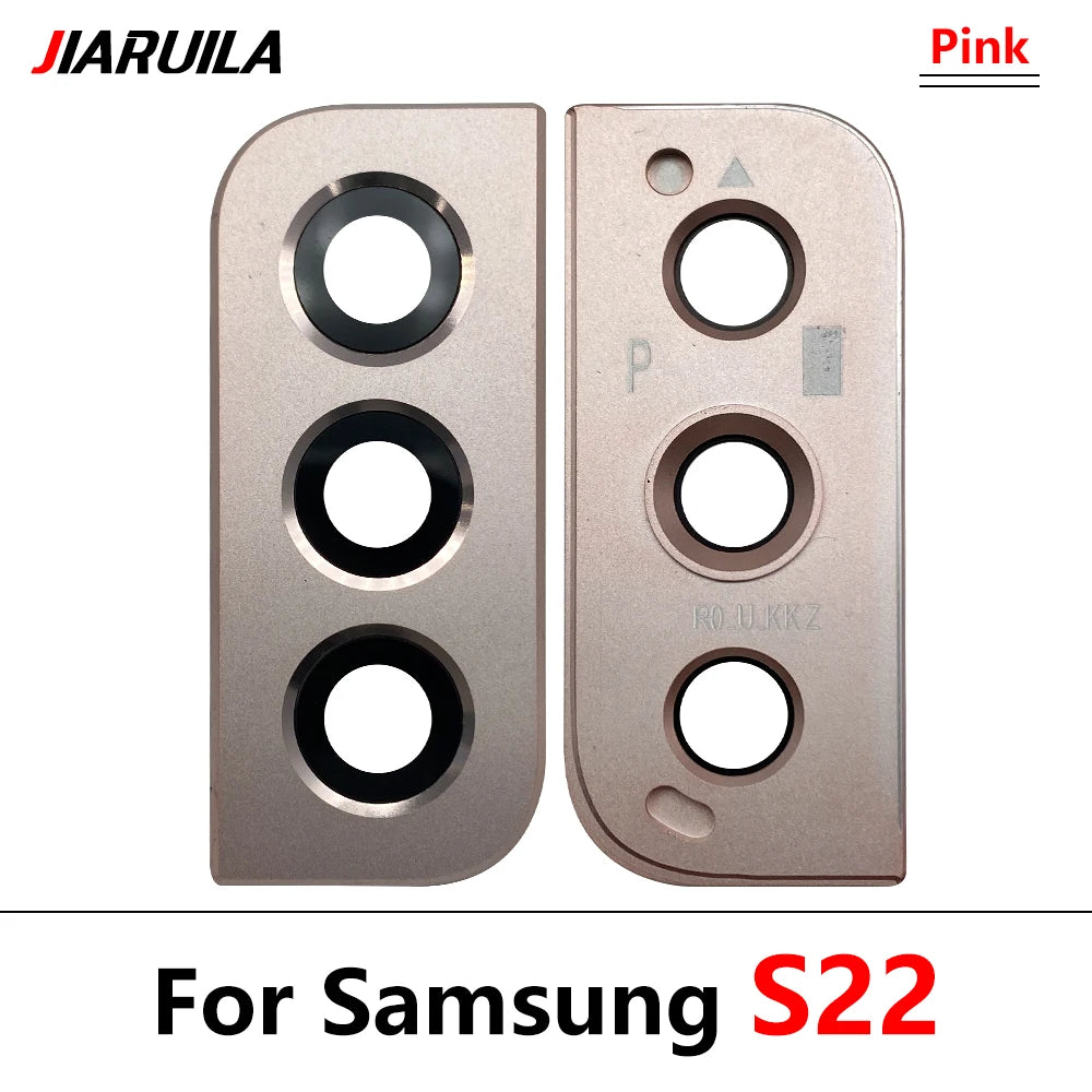 10Pcs/Lot, Rear Camera Glass Lens Back Camera Glass Cover Frame For Samsung S22 S23 Plus Ultra Replacement Parts Samsung phone repair parts