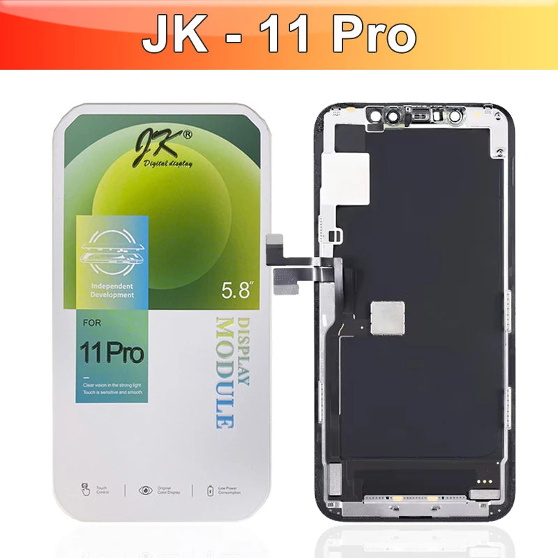 JK for iPhone X XR XS Max 11 12 13 Mini LCD Display Touch Screen Digitizer for iPhone 14 15 16 Pro Max 14 15 16 Plus Display iPhone phone repair parts