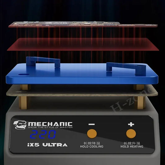 MECHANIC IX5 Ultra / IX50 Universal Preheating Platform Mobile Phone Motherboard Layered Bonding Glue Removal Repair Heater Professional Repair Tools