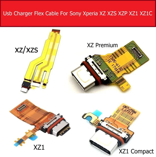 USB Charging Port Board For Sony Xperia XZ/ XZS/XZ Premium XZ1/XZ1 Compact mini Charger Dock Socket Connector Module Flex Cable Sony phone repair parts