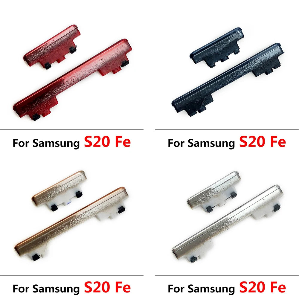 10Pcs/Lot, New Power Button + Volume Side Button For Samsung S20 / S20 Plus / S20 Ultra / S20 Fe Samsung phone repair parts