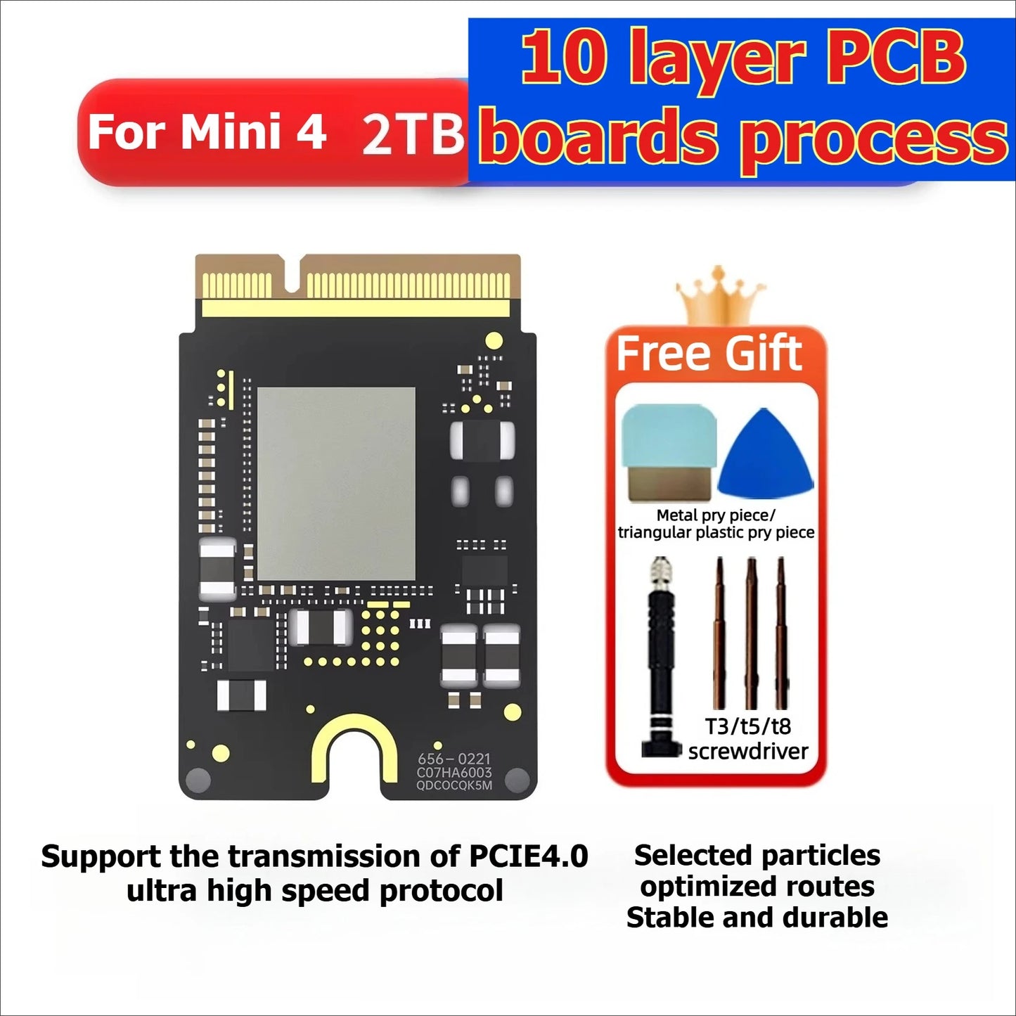 10 layer Solid State Drive SSD Kit 1T/2T For MAC MINI M4 Capacity Upgrade SSD New Particles Increase Speed Upgrade Memory