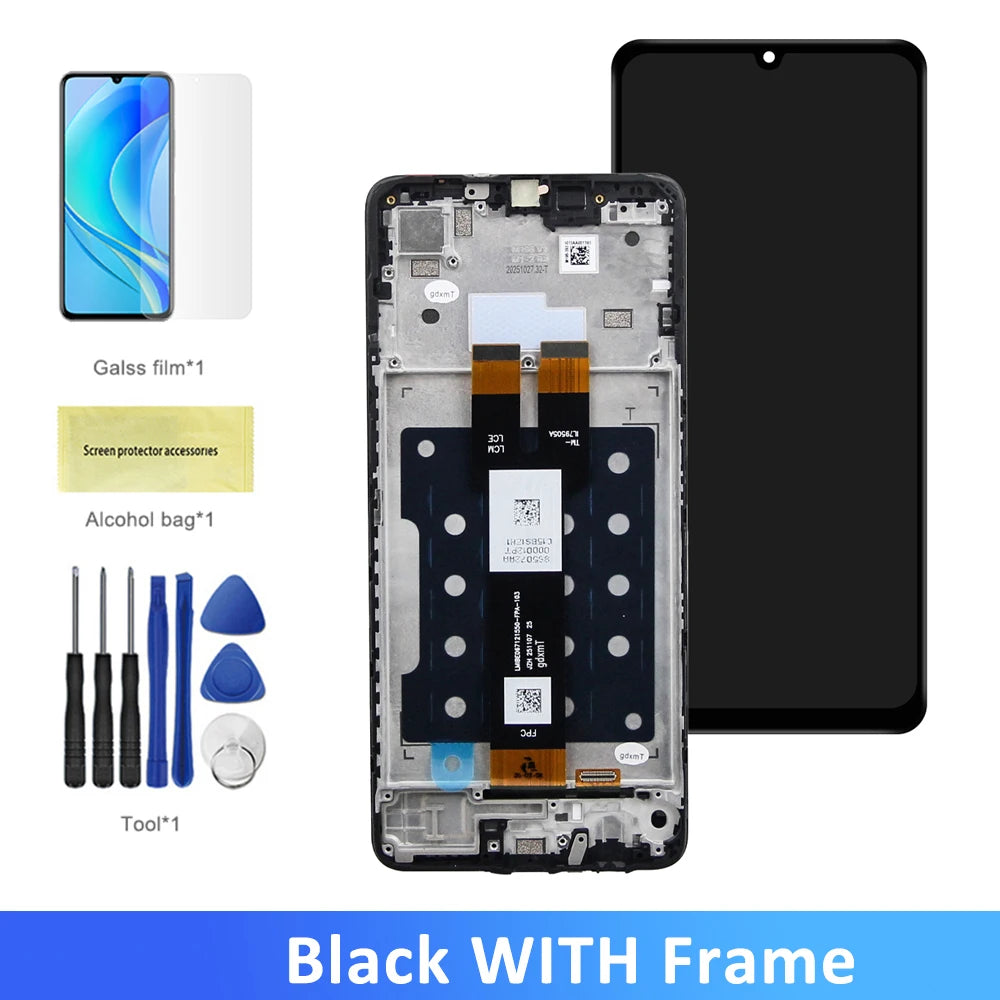 6.7"For Samsung A07 5G SM-A076B SM-A076B/DS A076 LCD Display Digital Touch Screen with Frame For Samsung A07 5G Replacement Part Samsung phone repair parts