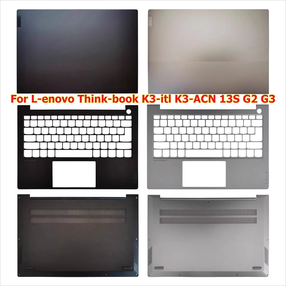 Cover case for  ThinkBook K3-itl K3-ACN 13S G2 G3 housing hinge topcase palmrest keyboard bottom cover 5CB1C19320 5CB1B02544 Lenovo laptop repair parts