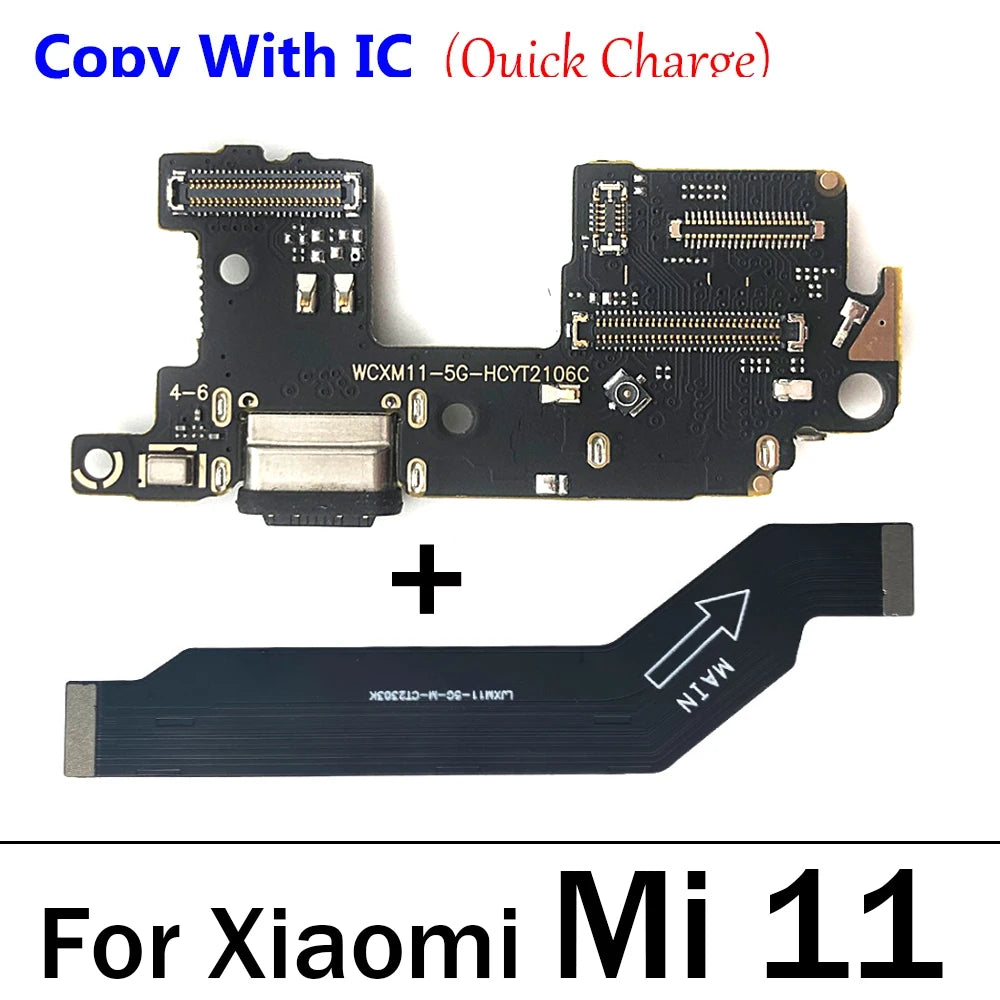 New USB Charger Charging Dock Port Connector Main Mainboard Board Flex Cable For Xiaomi Mi 10 10T 11 11T 12 12T 13 13T Pro Lite  Xiaomi  Xiao mi phone repair parts