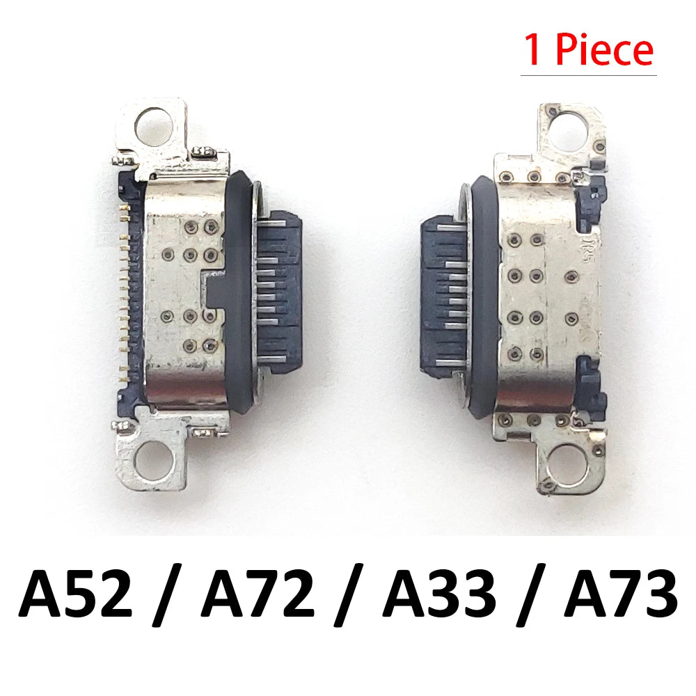 100Pcs Charger USB Charging Port Dock Connector For Samsung A20 A30 A50 A70 A51 A21s A01 A30s A20s A50s A11 A21 A31 A52 A02s A32 Samsung phone repair parts
