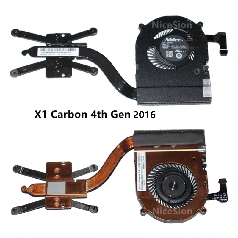 New Original For Laptop Lenovo ThinkPad X1 Carbon Gen X1C CPU Cooling Fan Heatsink Radiator 2012-2021 Lenovo laptop repair parts