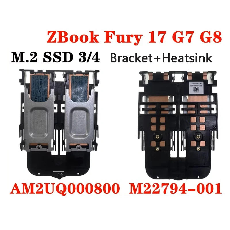 Bracket Heatsink Plate M.2 SSD3 SSD4 15 G7 G8 17 G8 G7 For Laptop HP ZBook Fury New Original HP laptop repair parts