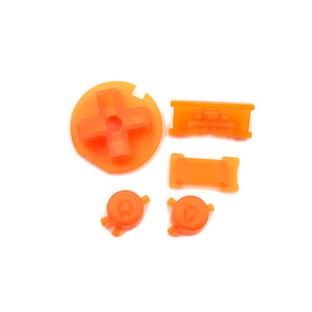 1-10sets For GBC Plastic Power ON OFF Buttons Keypad A-B D-pad Game console repair parts
