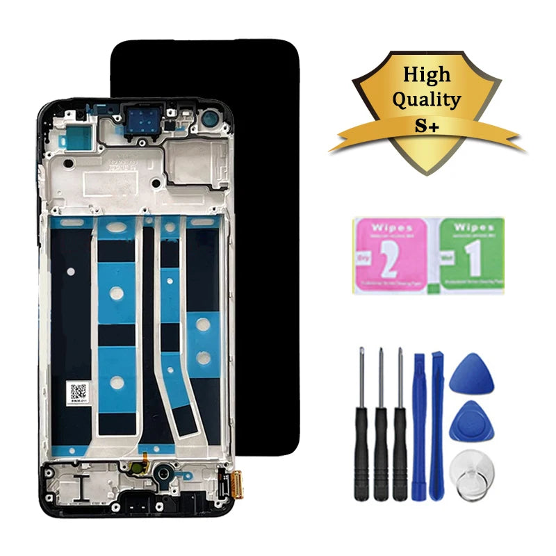 6.43"Super AMOLED For OPPO A78 4G CPH2565 LCD A78 Display With Fingerprint Touch Screen Digitizer Panel Assembly  Oppo phone repair parts