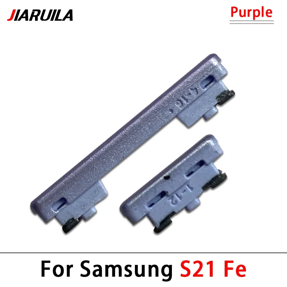 10Pcs, Side Keys Key Power and Volume Buttons Button For Samsung S21 / S21 Plus / S21 Ultra / S21 Fe Replacement Parts Samsung phone repair parts