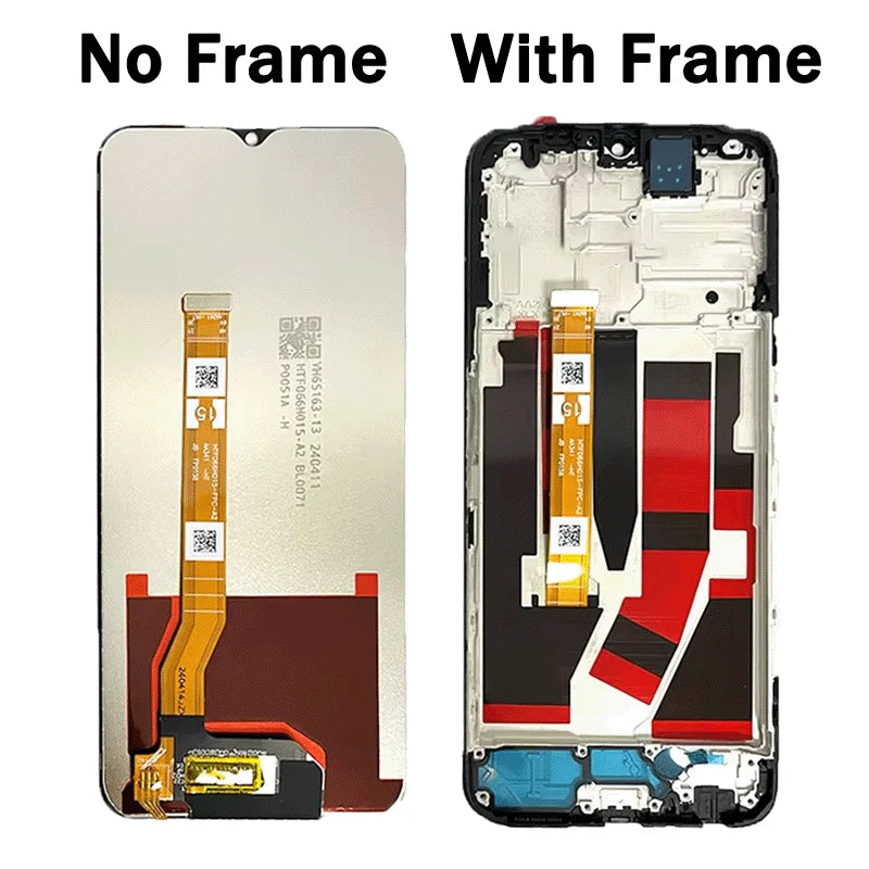 6.56"IPS LCD For Oppo A77 5G LCD Display With Frame Touch Screen Panel Digitizer For OPPO A77 5G Screen CPH2339 Display Oppo phone repair parts Realme phone repair parts