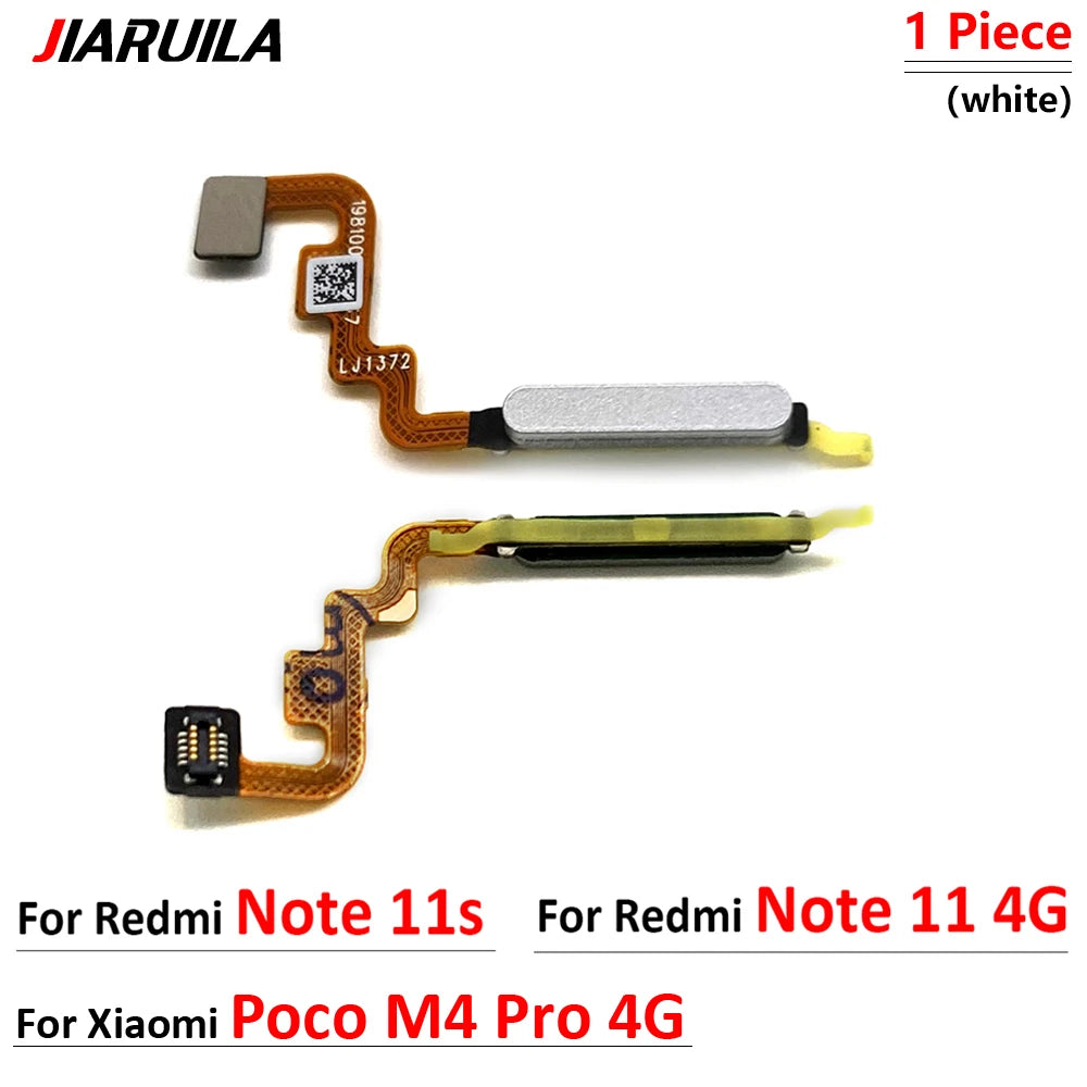 New Home Button FingerPrint Touch ID Sensor Flex Cable For Xiaomi Poco M4 Pro 4G 5G / Redmi Note 11 11s Pro Plus 4G 5G  Xiaomi  Xiao mi phone repair parts
