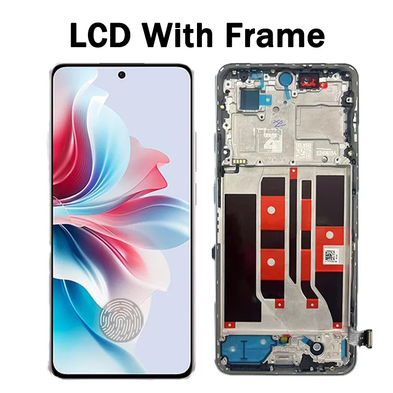 6.7"AMOLED 120Hz For Oppo Reno 11F Reno11 F CPH2603 LCD Display+Touch Screen Digitizer Assembly with Frame  Oppo phone repair parts