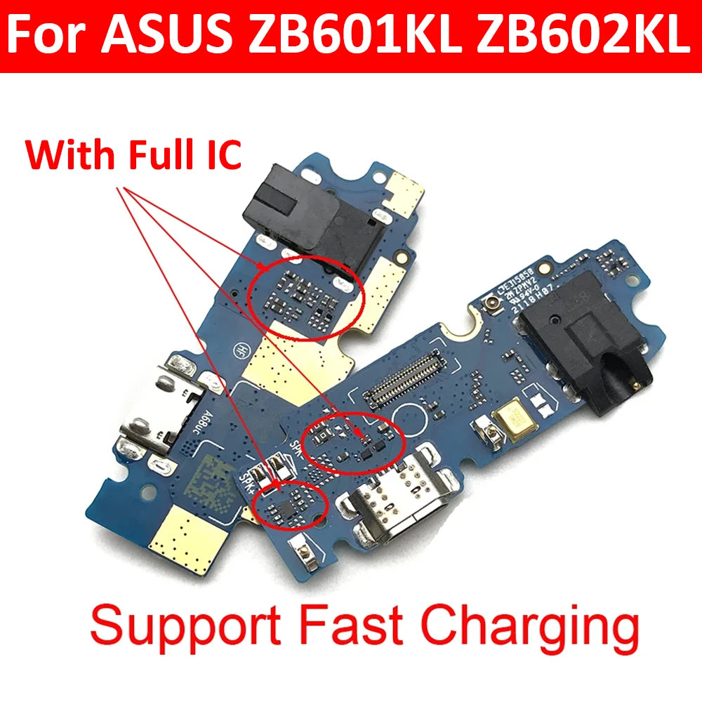 Micro Dock Connector Board USB Charging Port Flex Cable Replacement 5.99" For ASUS ZenFone Max Pro M1 ZB601KL ZB602KL Asus phone repair parts
