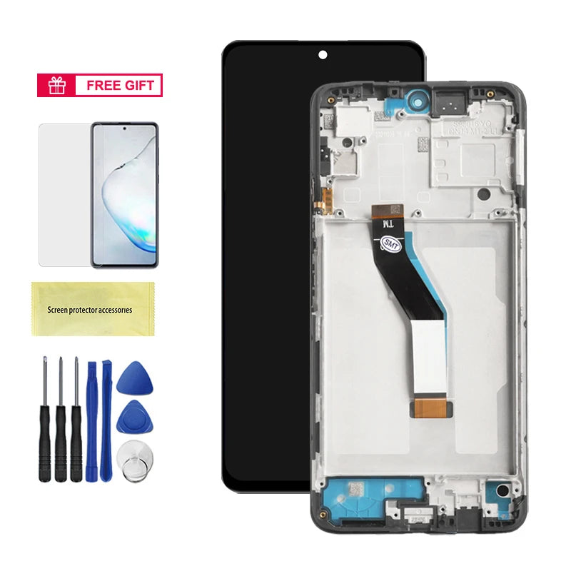 6.6" Poco M4 Pro 5G LCD Screen, for Xiaomi Poco M4 Pro 5G 21091116AG MZB0BGVIN Display Digital Touch Screen with Frame Assembly Xiaomi phone repair parts