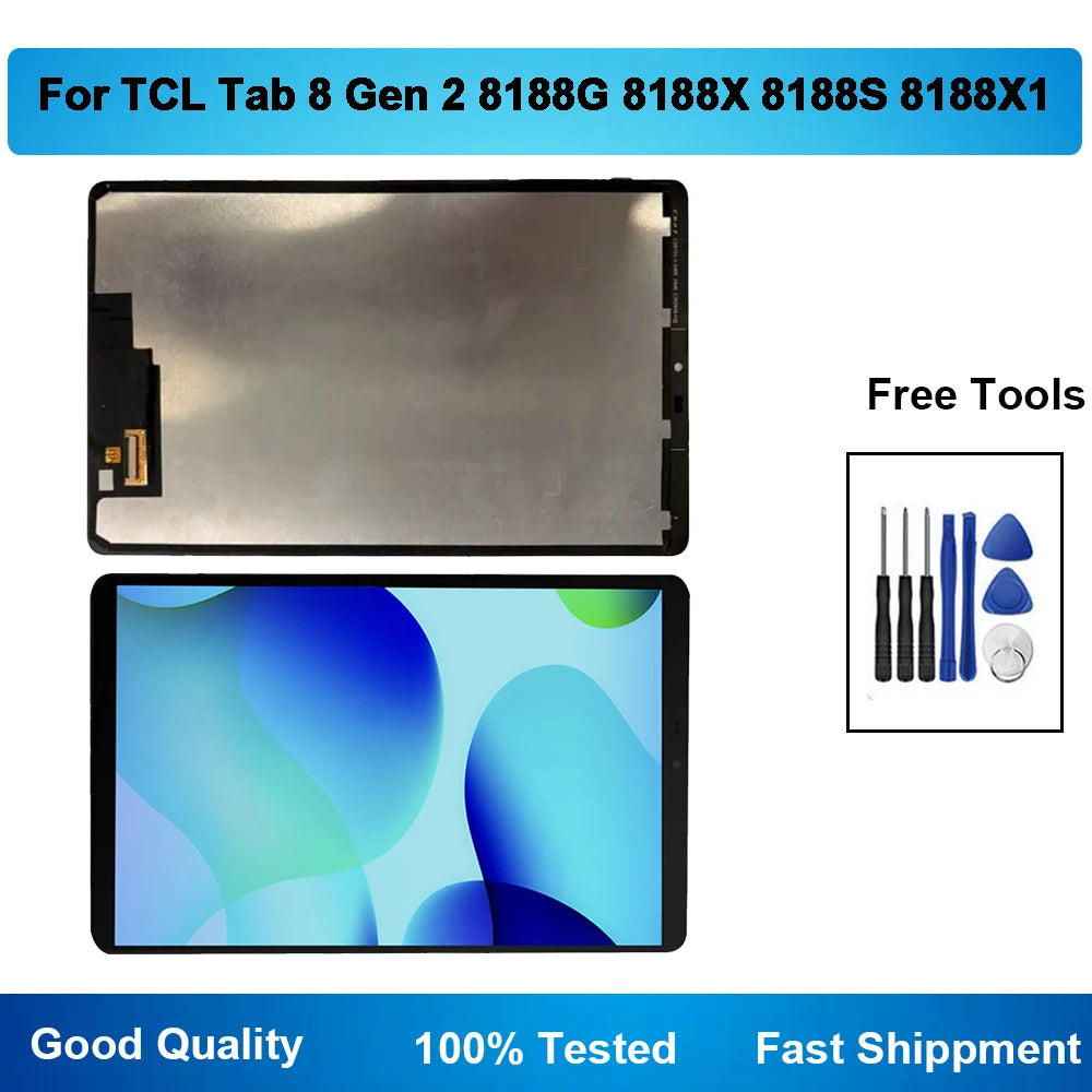 For TCL Tab 8 Gen 2 8188G 8188X 8188S 8188X1 LCD Display Touch Screen Digitizer Glass Assembly Tablet repair parts