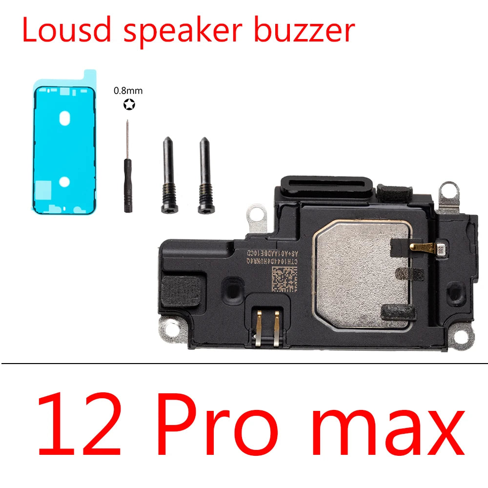 1set Loud Speaker Flex Cable For iPhone 14 13 12 11 15 Pro Max Plus Mini LoudSpeaker Ringer Buzzer Replacement Parts iPhone phone repair parts