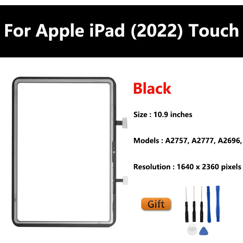 OEM For Apple iPad 2022 Touch Screen Digitizer Glass Panel & LCD Display Assembly Replacement For iPad A2757/A2777/A2696  iPad repair parts