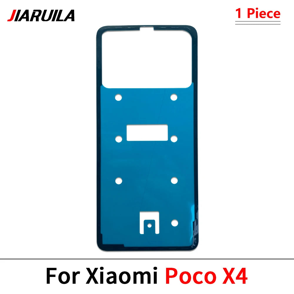 10Pcs/Lot, Back Battery Cover Door sticker Adhesive glue tape For XIaomi Poco F3 F4 F5 M4 X3 X4 X5 X6 Pro GT 4G 5G  Xiaomi  Xiao mi phone repair parts