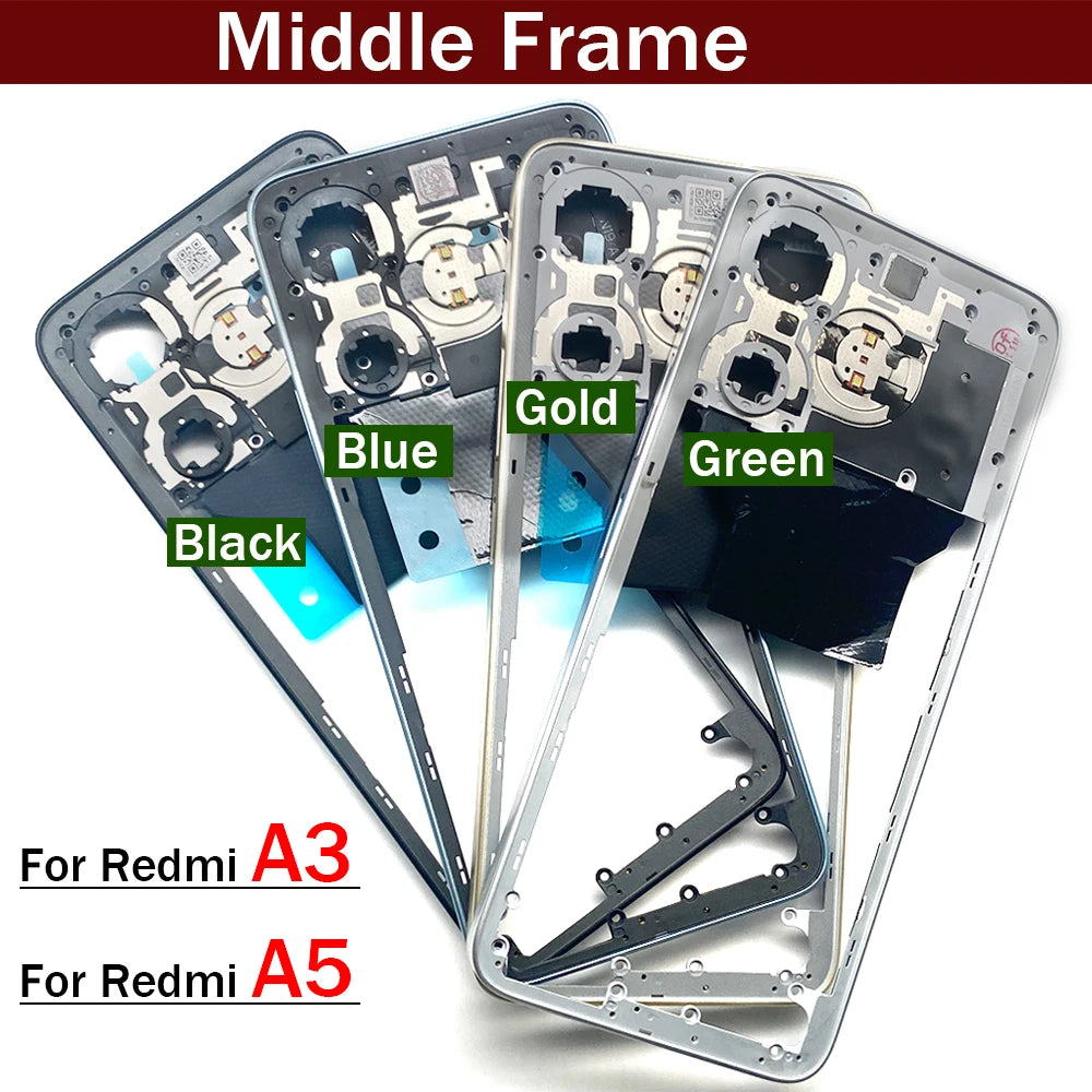 New Housing Middle Frame Bezel For Xiaomi Redmi A3 A5 Middle Plate Cover Xiaomi  Xiao mi phone repair parts